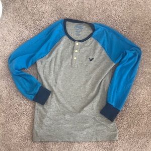 American eagle S long sleeve thermal Henley!